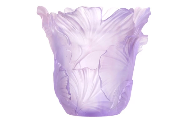 Подсвечник Decor de table Гинкго, хрустальное тесто, фиолетовый, п/к