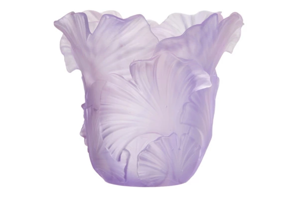 Подсвечник Decor de table Гинкго, хрустальное тесто, фиолетовый, п/к