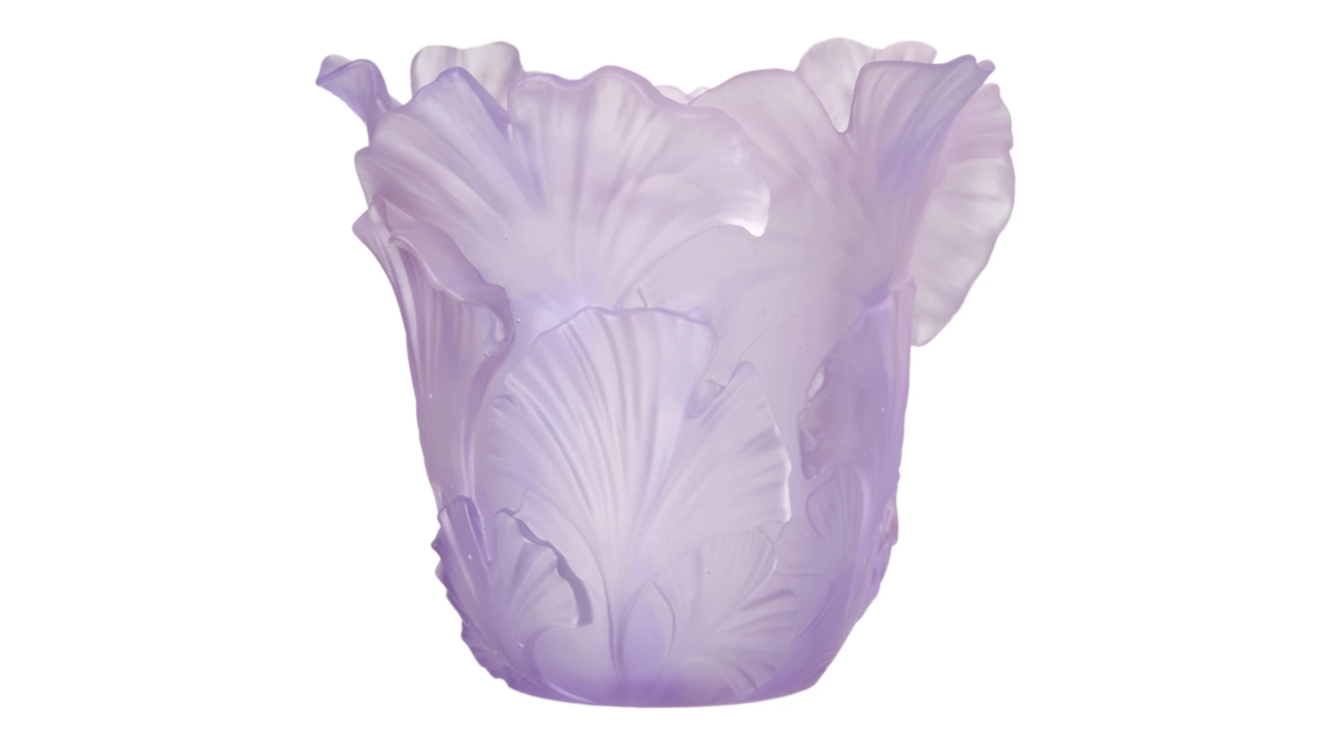 Подсвечник Decor de table Гинкго, хрустальное тесто, фиолетовый, п/к