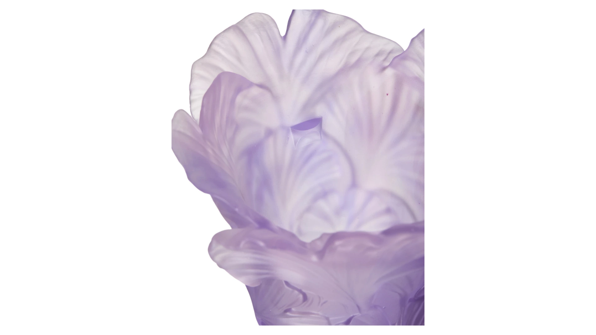 Подсвечник Decor de table Гинкго, хрустальное тесто, фиолетовый, п/к