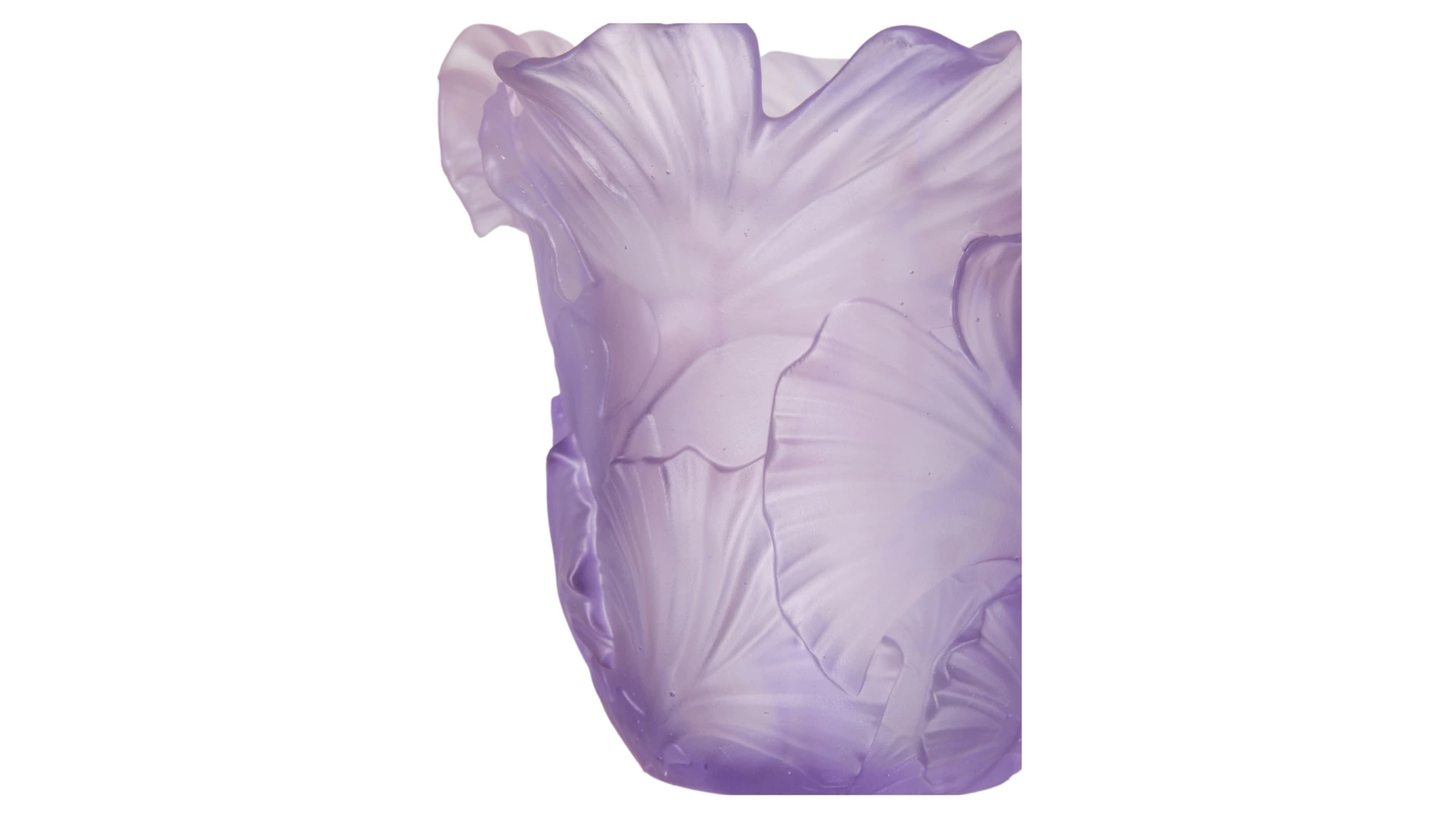 Подсвечник Decor de table Гинкго, хрустальное тесто, фиолетовый, п/к