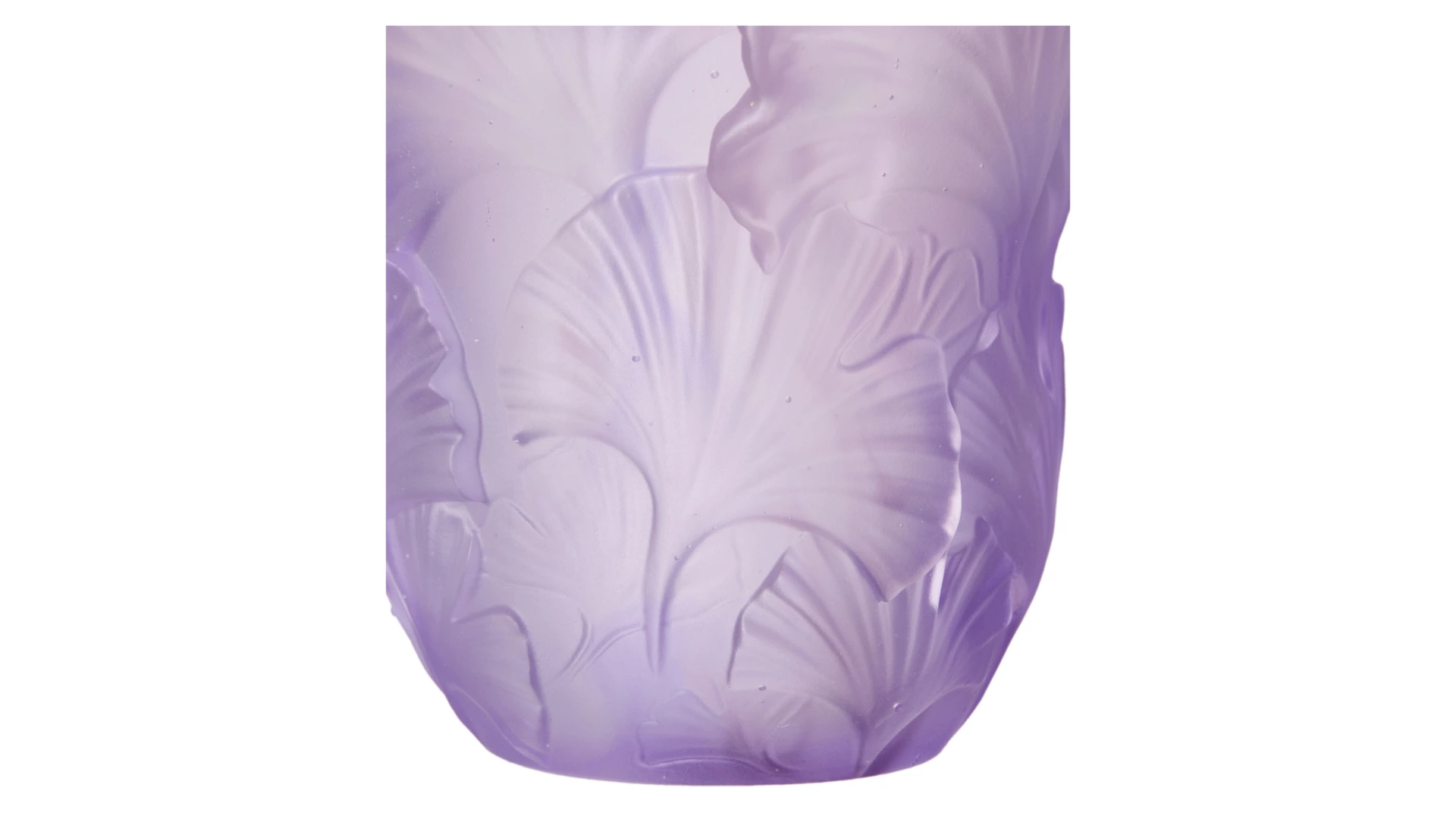 Подсвечник Decor de table Гинкго, хрустальное тесто, фиолетовый, п/к