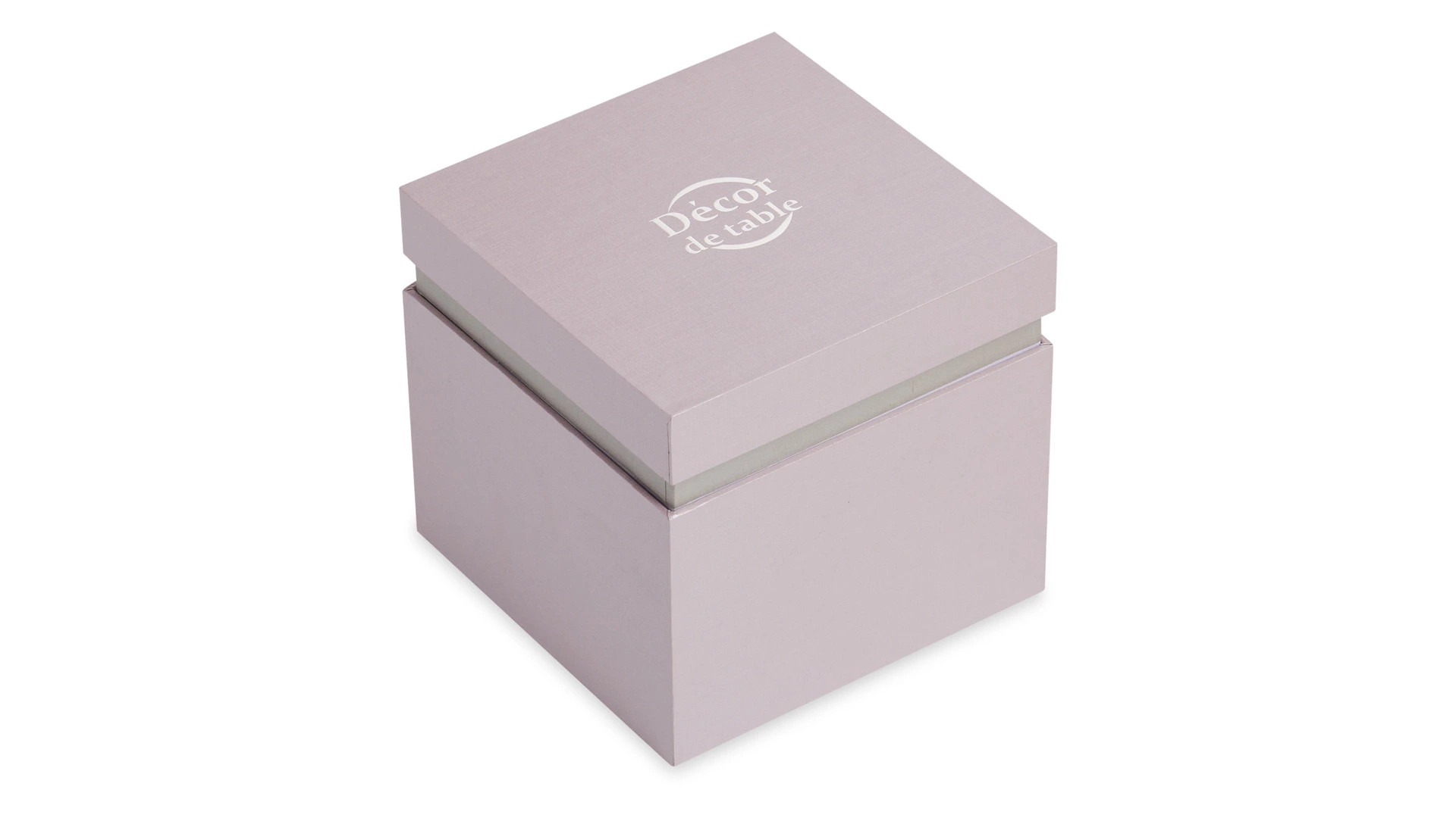 Подсвечник Decor de table Гинкго, хрустальное тесто, фиолетовый, п/к