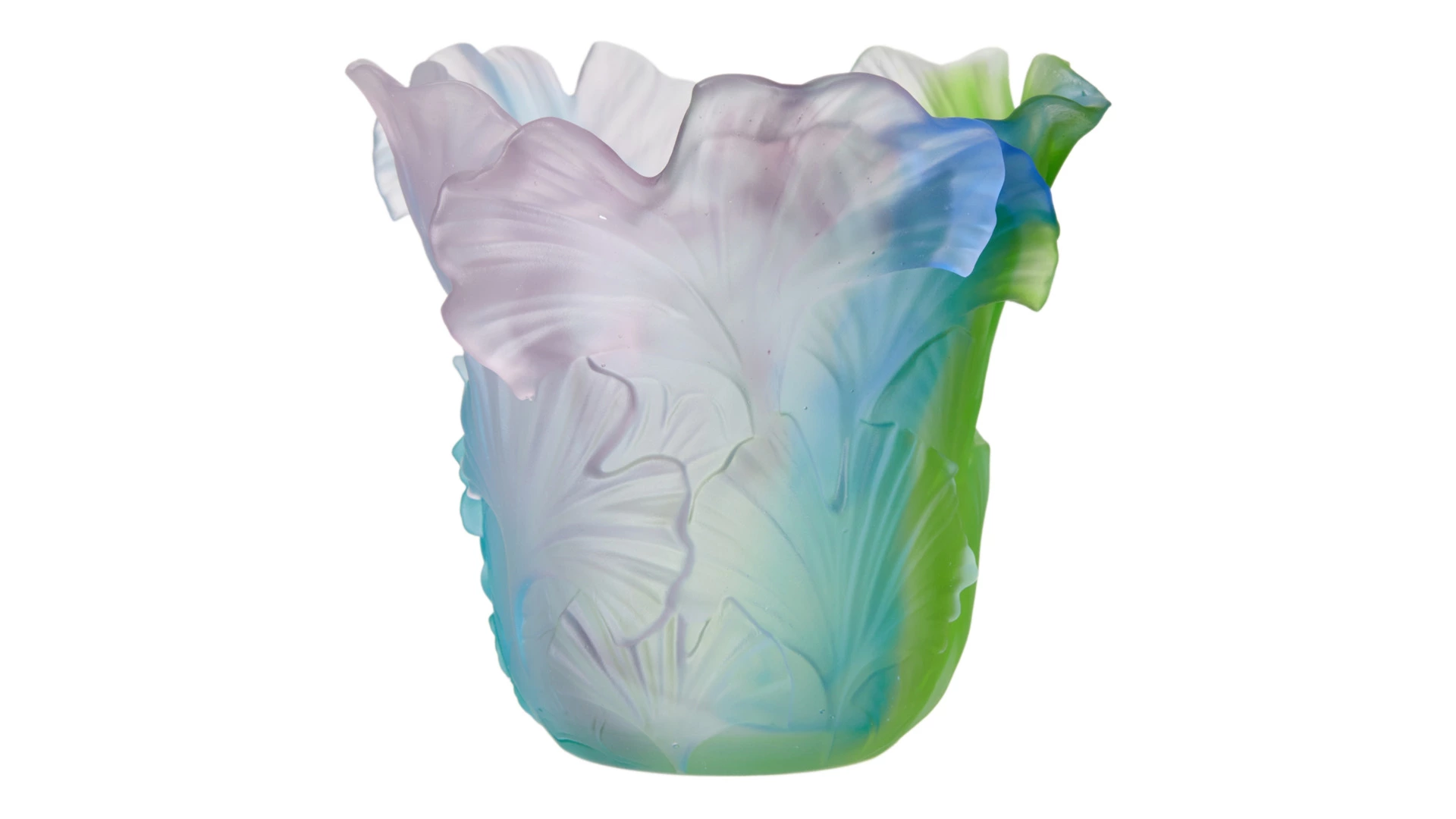 Подсвечник Decor de table Гинкго, хрустальное тесто, разноцветный, п/к