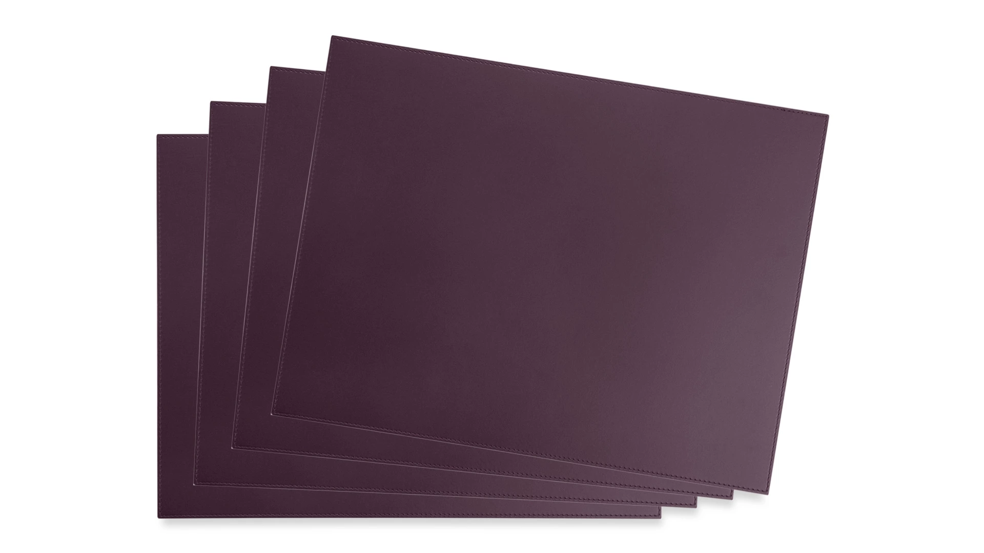 Набор салфеток подстановочных прямоугольных Rudi Питагора 42х32 см, 4 шт, сливовый