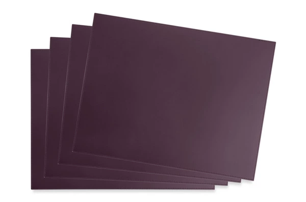 Набор салфеток подстановочных прямоугольных Rudi Питагора 42х32 см, 4 шт, сливовый