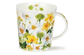 Кружка Dunoon Сад Белые цветы Ломонд 320 мл, фарфор костяной