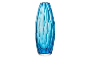 Ваза декоративная Alessandro Mandruzzato Vase Bullet 15х40 см, стекло муранское, серая