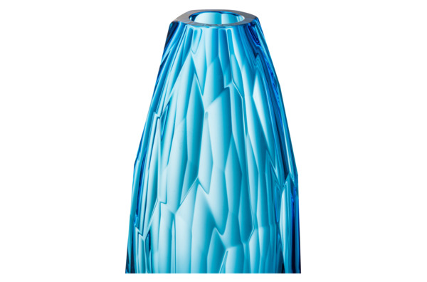 Ваза декоративная Alessandro Mandruzzato Vase Bullet 15х40 см, стекло муранское, серая
