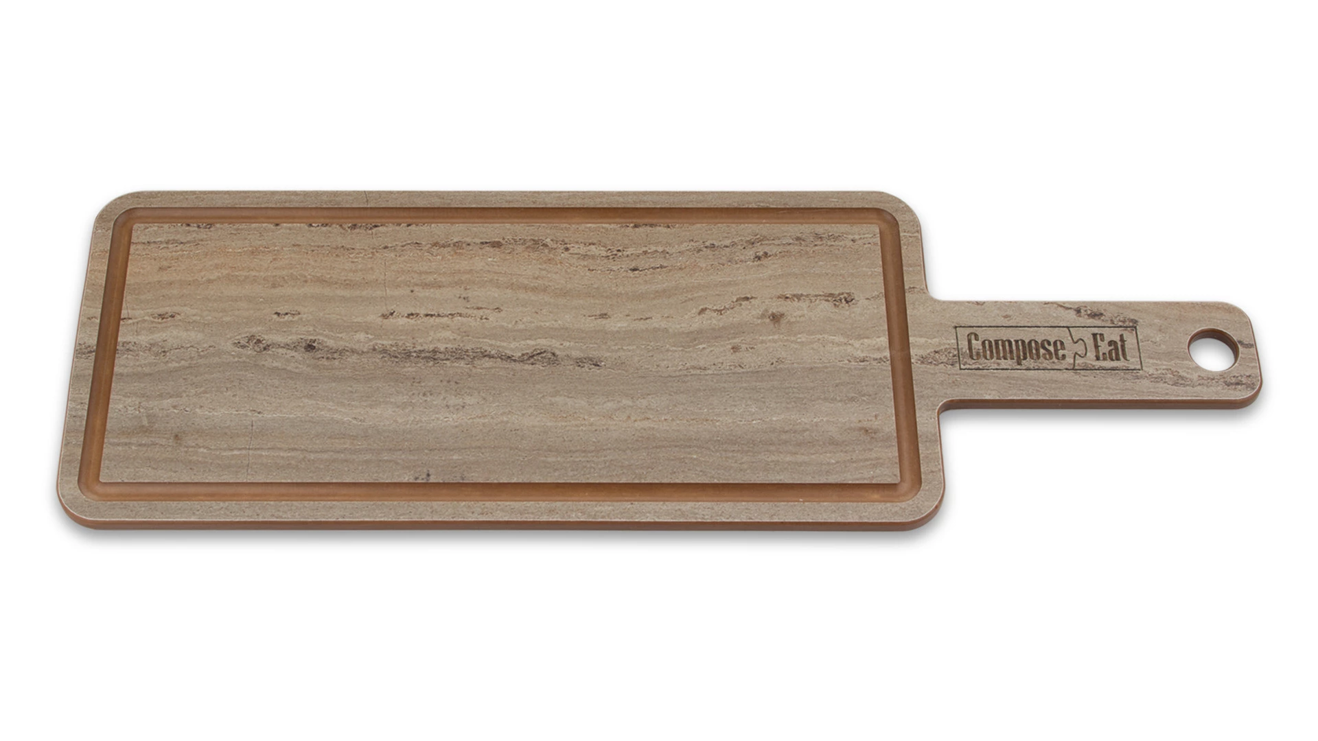 Доска сервировочная ComposeEat ProFashion 36х12 см, композит, травертин капучино