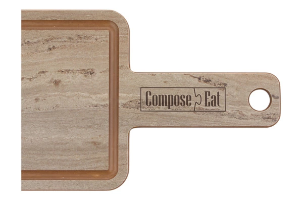 Доска сервировочная ComposeEat ProFashion 36х12 см, композит, травертин капучино