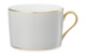 Чашка чайная с блюдцем Legle Разбитое сердце 250 мл, жемчужно-серая, золотой кант, фарфор, п/к
