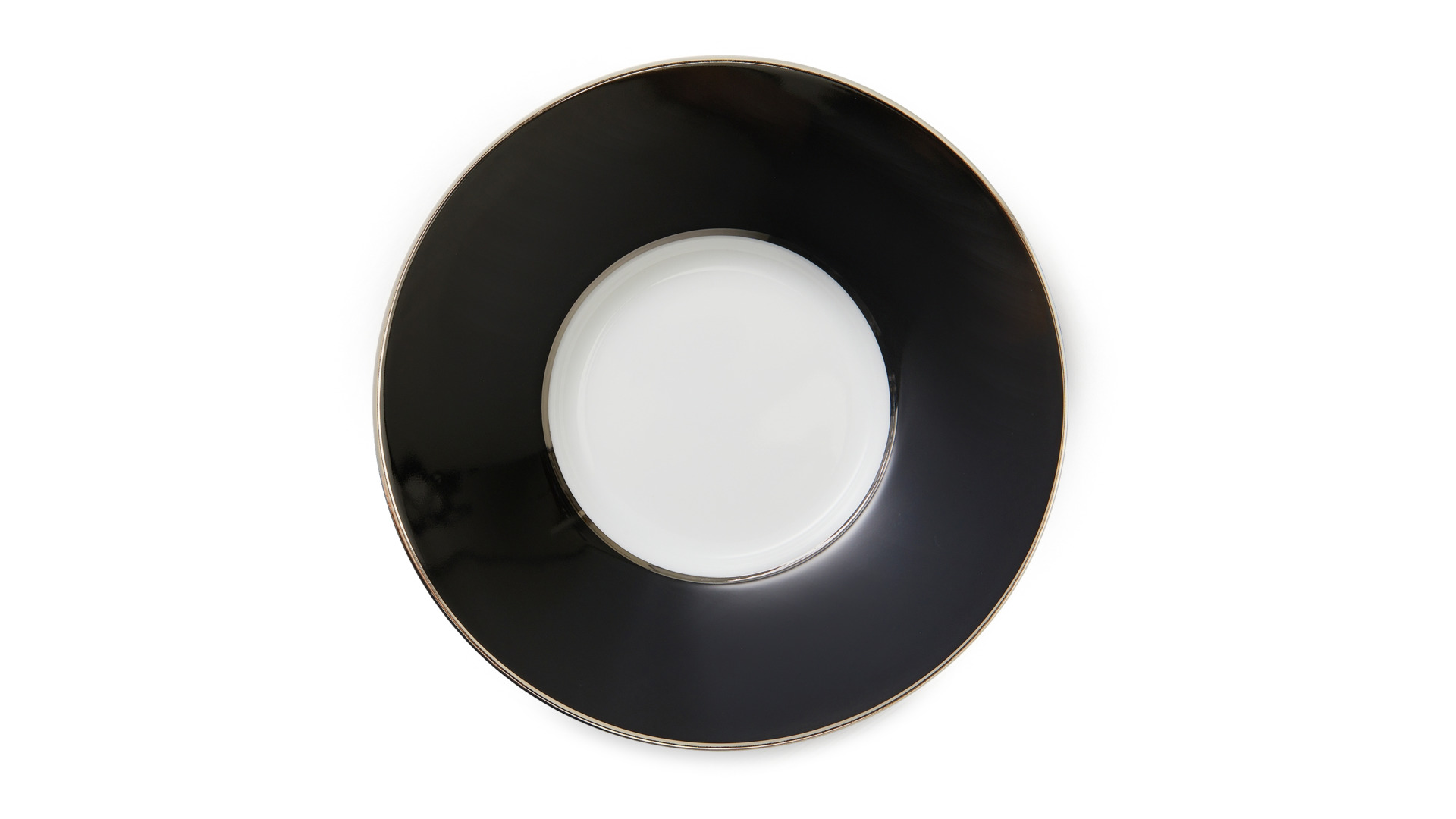 Чашка кофейная с блюдцем Legle Гусиная лапка 90 мл, фарфор, черная
