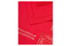Салфетка сервировочная Decor de table Снежинка 44х44 см, лен, красная
