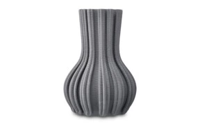Ваза Decor de table Home Легкость 26 см, керамика, серая