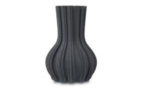 Ваза Decor de table Home Легкость 35 см, керамика, серая