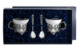 Набор чайный в футляре АргентА Симфония 221,51 г, на 2 персоны 4 предмета, серебро 925