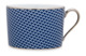 Чашка чайная с блюдцем Legle Гусиная лапка 250 мл, фарфор, темно-синяя, п/к