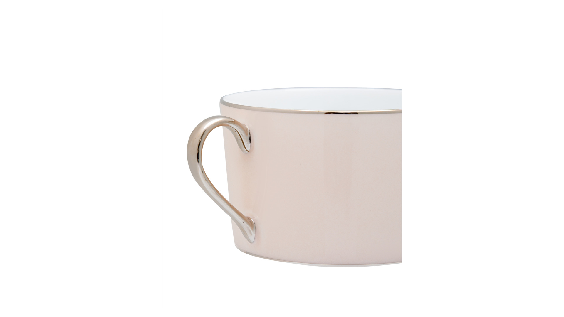 Чашка чайная с блюдцем Legle Под солнцем 250 мл, фарфор, бледно-розовая, п/к