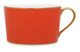 Чашка чайная с блюдцем Legle Под солнцем 250 мл, фарфор, коралловая, матовый золотой кант, п/к
