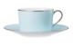 Чашка чайная с блюдцем Legle Под солнцем 250 мл, фарфор, нежно-голубая, п/к