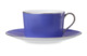 Чашка чайная с блюдцем Legle Под солнцем 250 мл, фарфор, фиолетовая, платиновый кант, п/к