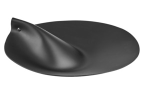 Крышка для круглой корзины ADJ 44 см, кожа натуральная, черная, п/к