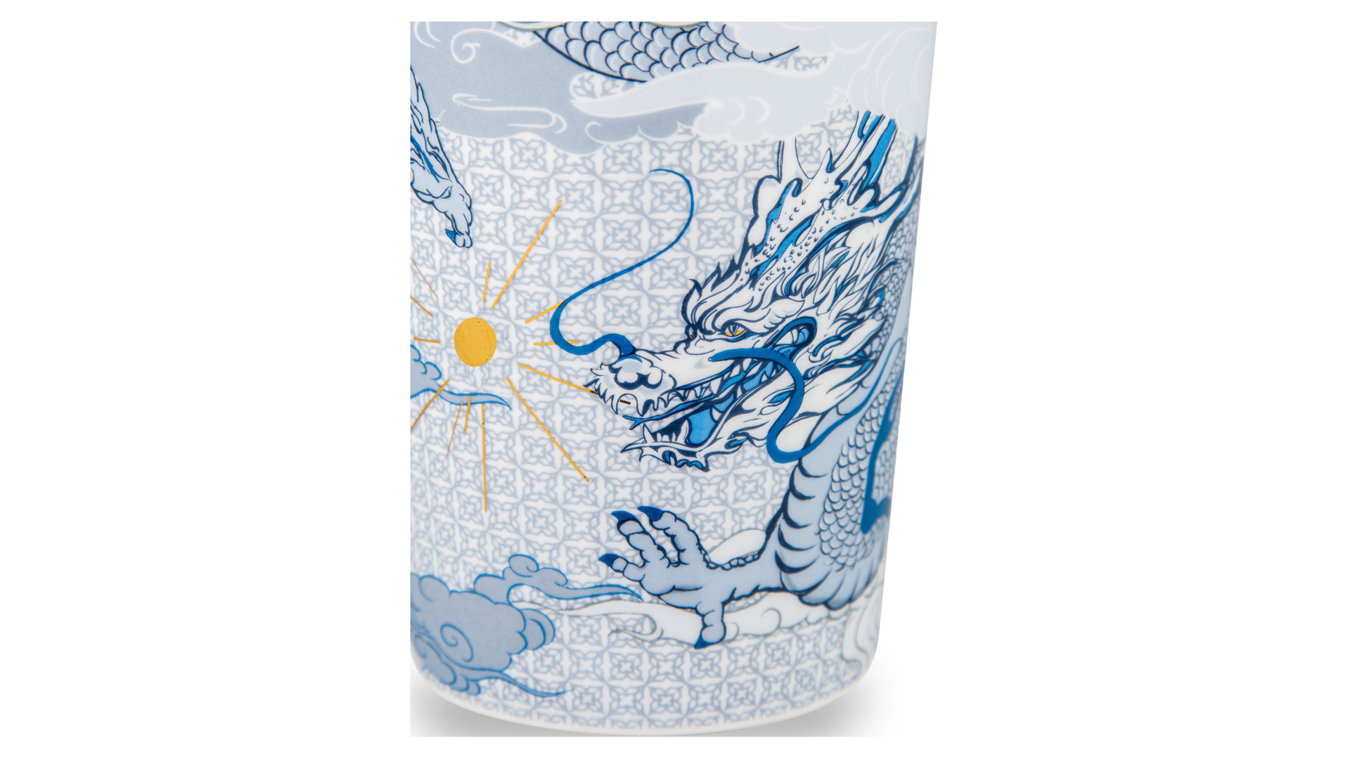 Набор чайный Decor de table Дракон 2 предмета, фарфор костяной, синий