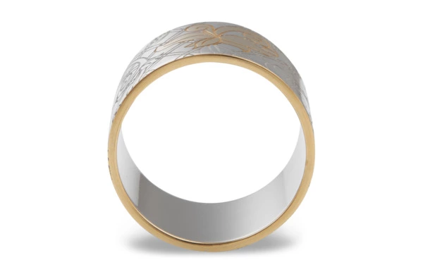 Набор колец для салфеток круглых Bronza-magazin Артишок 4х2,5 см, 2 шт, латунь, белый, п/к