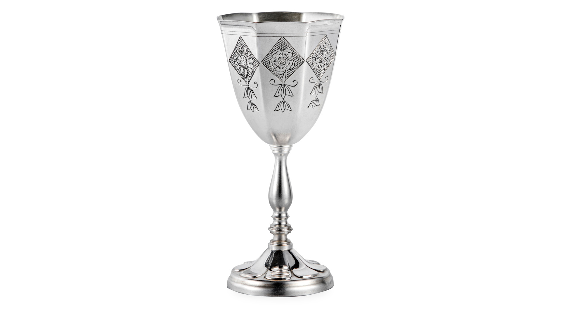 Рюмка для водки и текилы Мстерский ювелир Октава 115,5 г, серебро 925