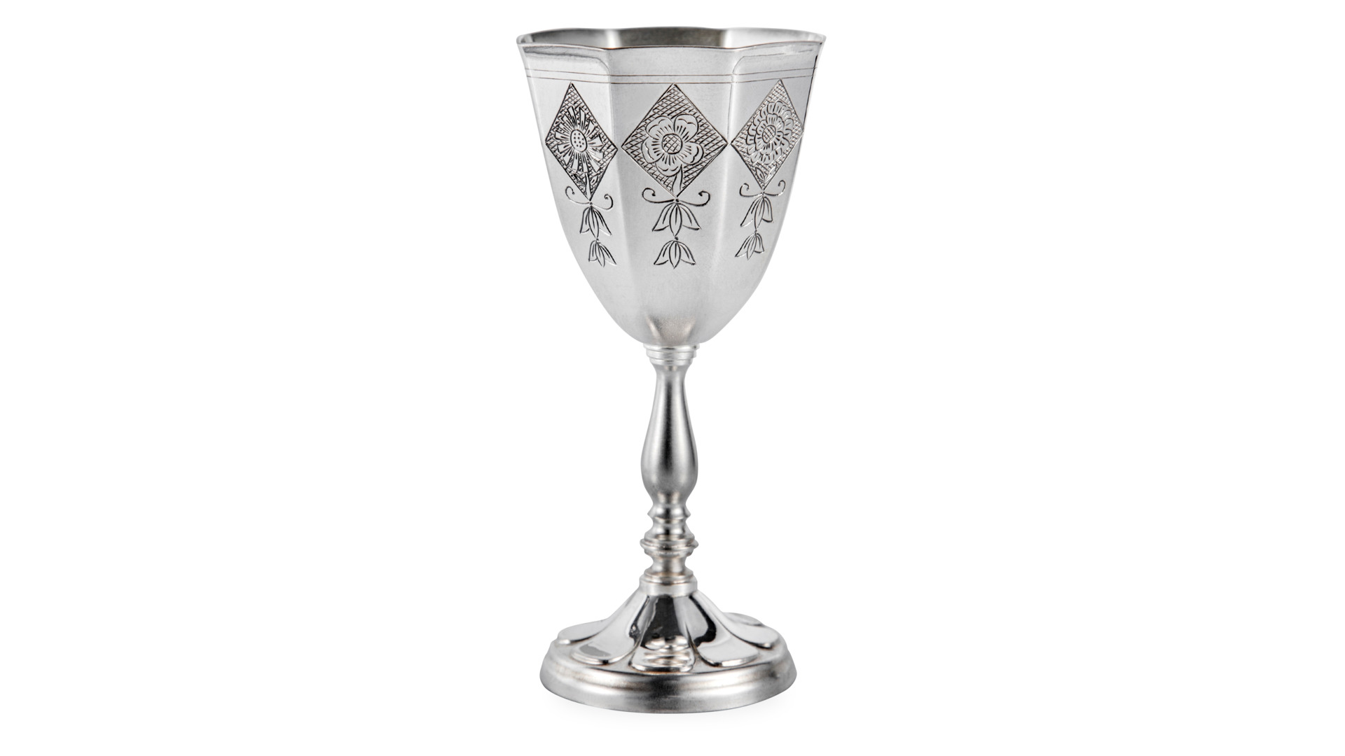 Рюмка для водки и текилы Мстерский ювелир Октава 115,5 г, серебро 925