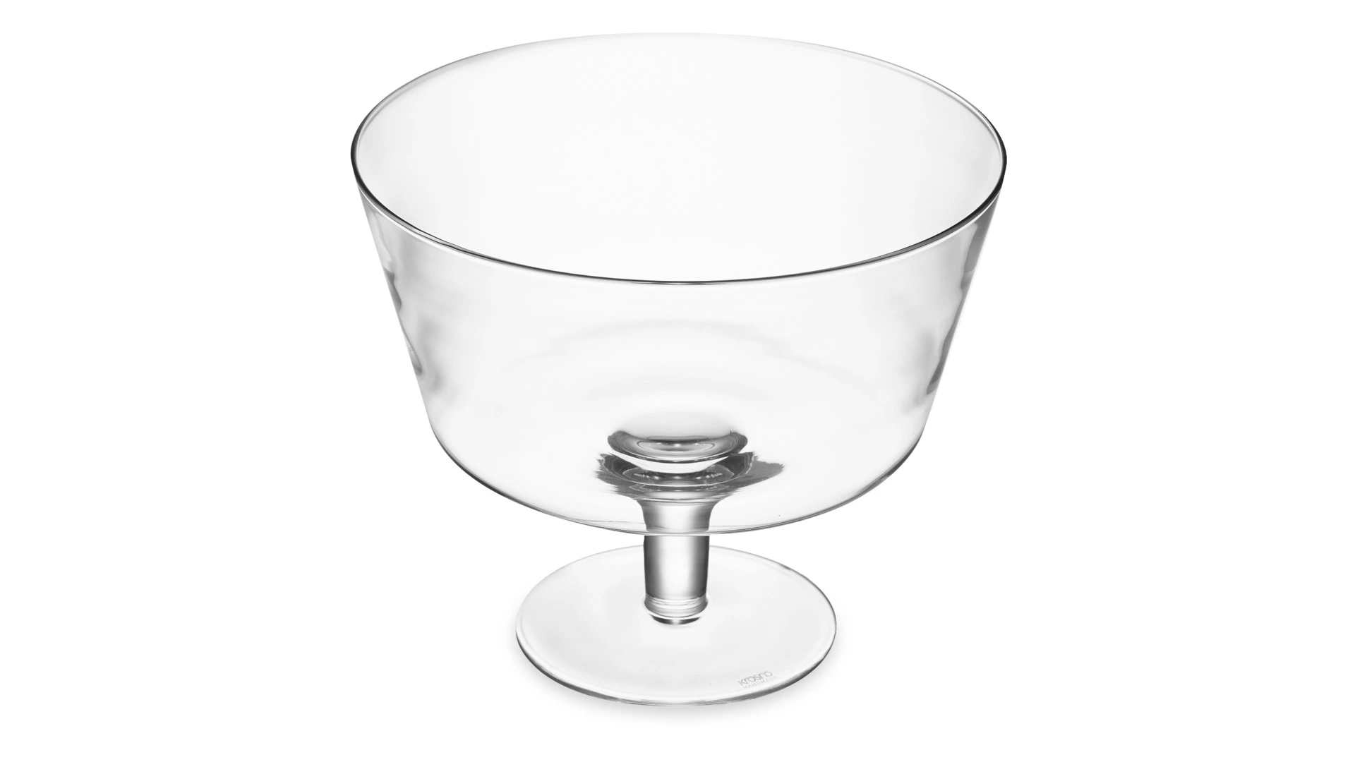 Ваза для фруктов на ножке Krosno Авангард 24 см, h20,5 см, стекло, п/к