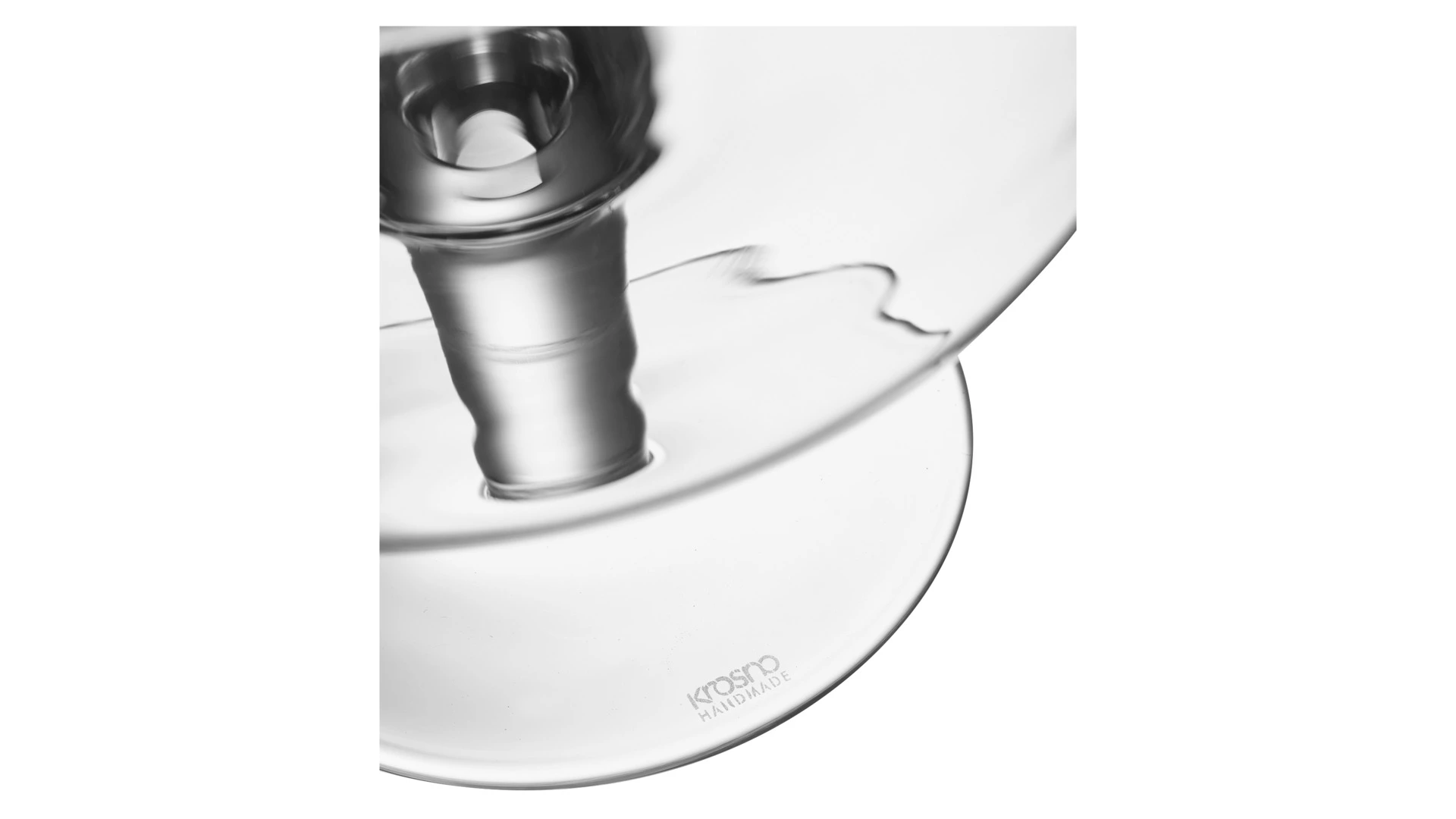 Ваза для фруктов на ножке Krosno Авангард 24 см, h20,5 см, стекло, п/к