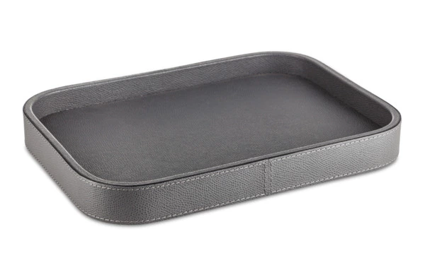 Поднос прямоугольный GioBagnara Поло 27,5х20,5 см, графит