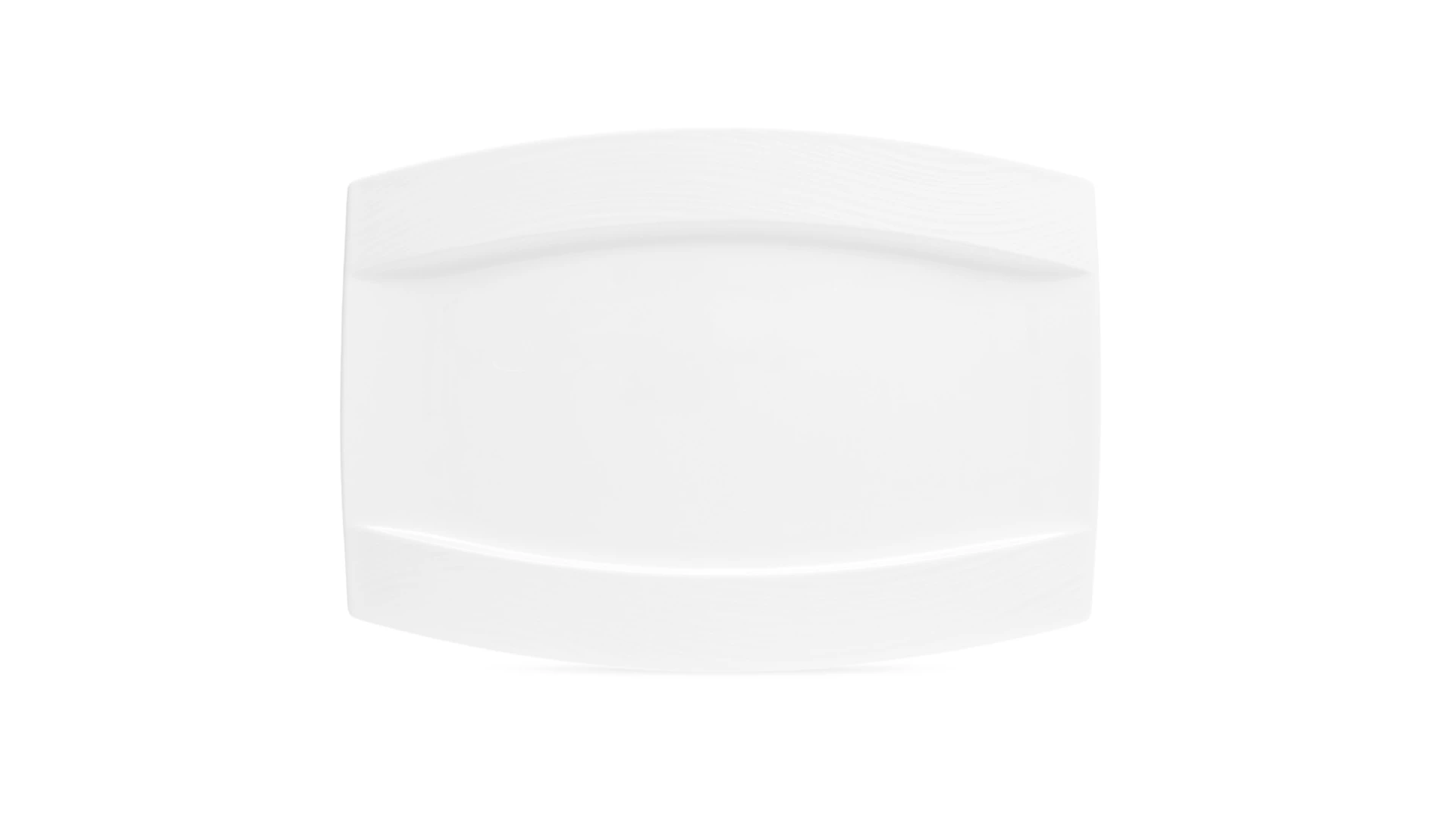 Блюдо Narumi Ария 38х28 см, фарфор костяной