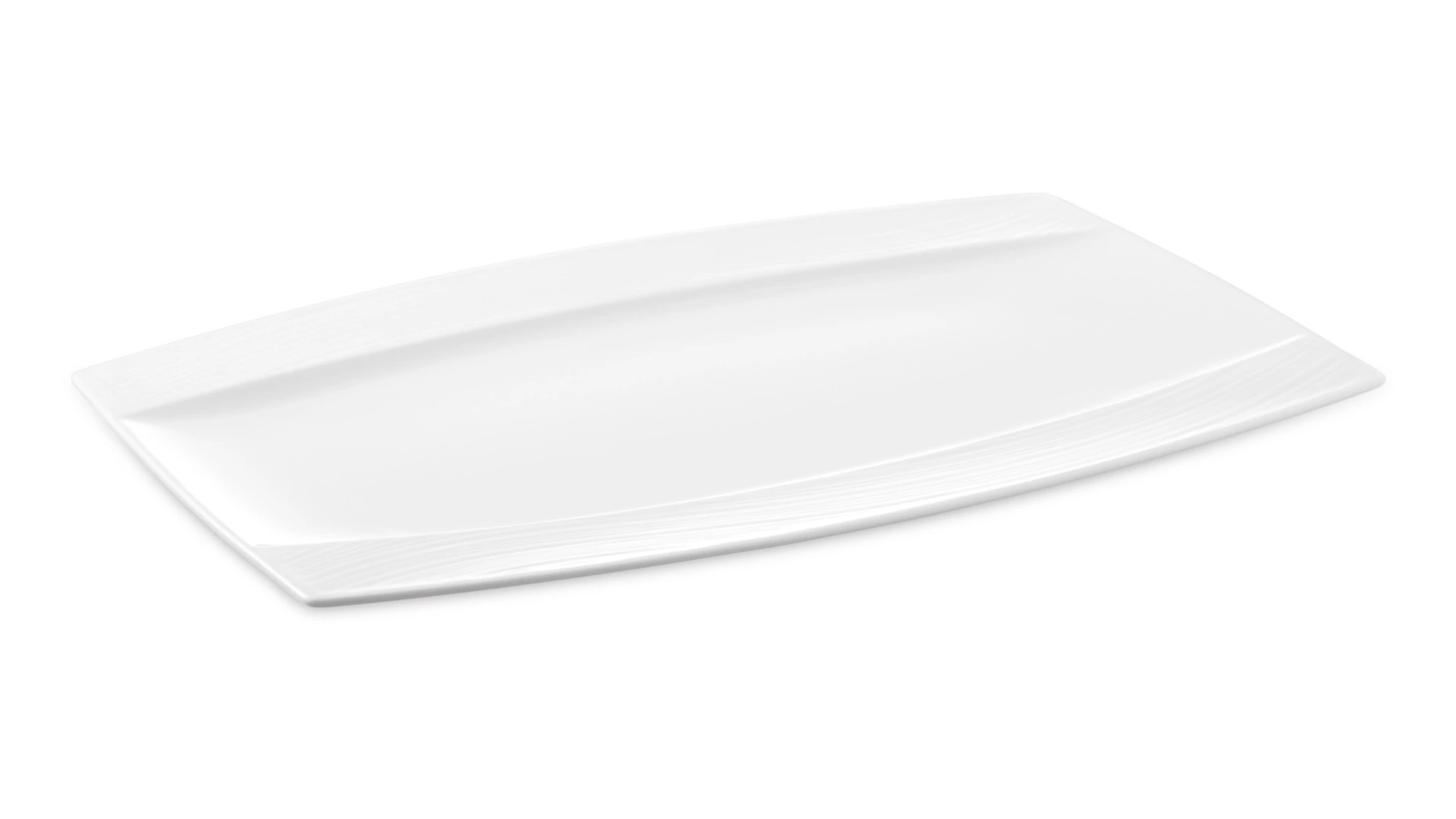 Блюдо Narumi Ария 38х28 см, фарфор костяной