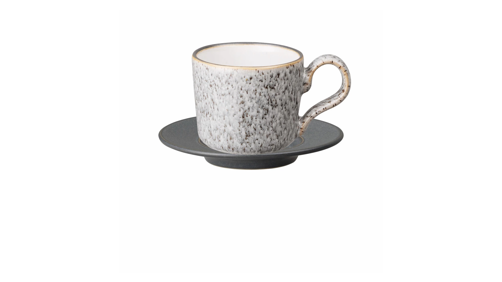 Чашка кофейная с блюдцем Denby Студио Грэй 100 мл, керамика жаропрочная
