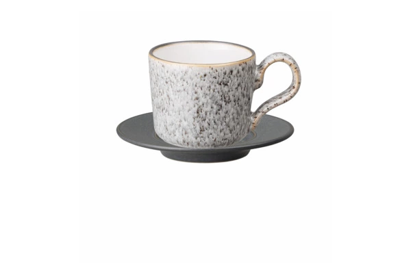 Чашка кофейная с блюдцем Denby Студио Грэй 100 мл, керамика жаропрочная