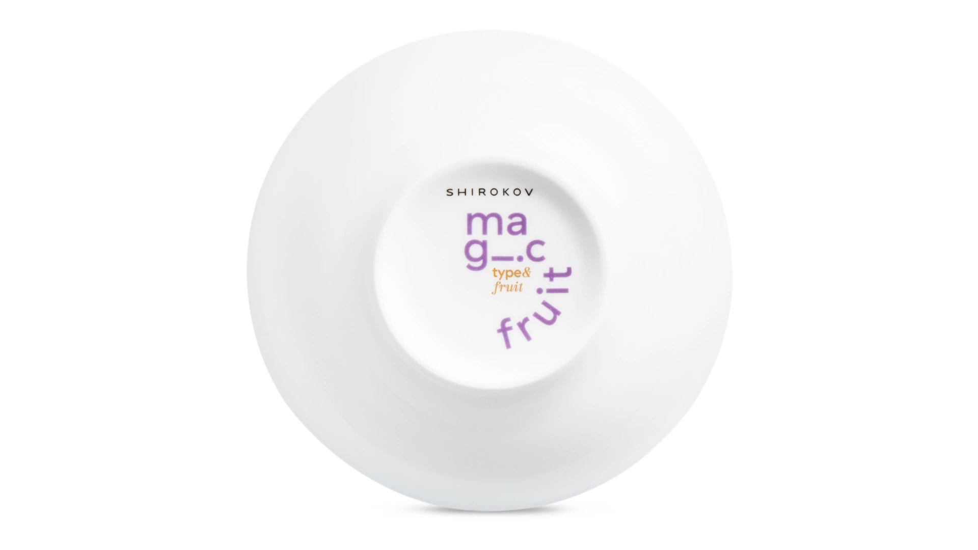 Тарелка суповая Shirokov Волшебные фрукты Гранат, груша 800 мл, костяной фарфор