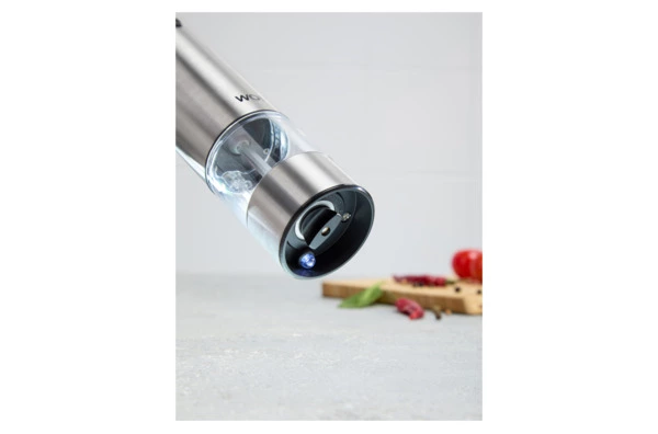 Мельница электрическая для соли и перца WO HOME Santana 21 см, подсветка, зарядка USB, п/к