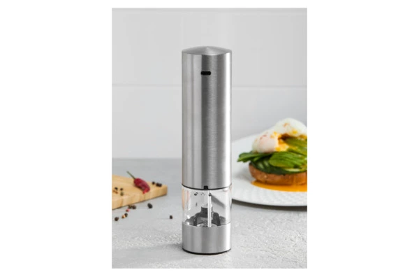 Мельница электрическая для соли и перца WO HOME Santana 21 см, подсветка, зарядка USB, п/к