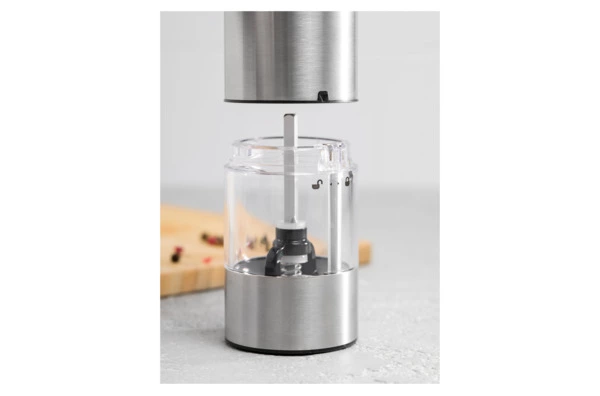 Мельница электрическая для соли и перца WO HOME Santana 21 см, подсветка, зарядка USB, п/к