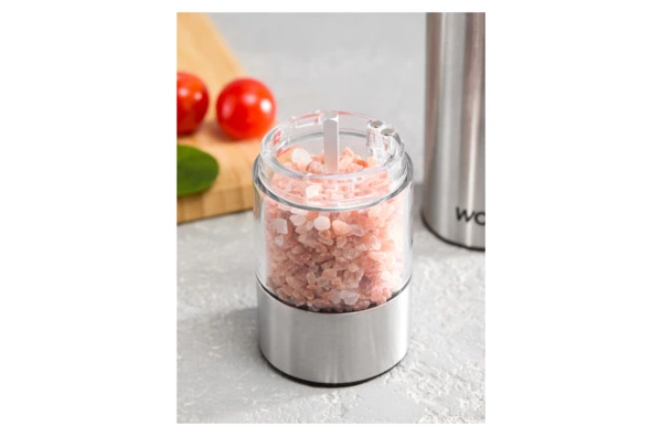 Мельница электрическая для соли и перца WO HOME Santana 21 см, подсветка, зарядка USB, п/к