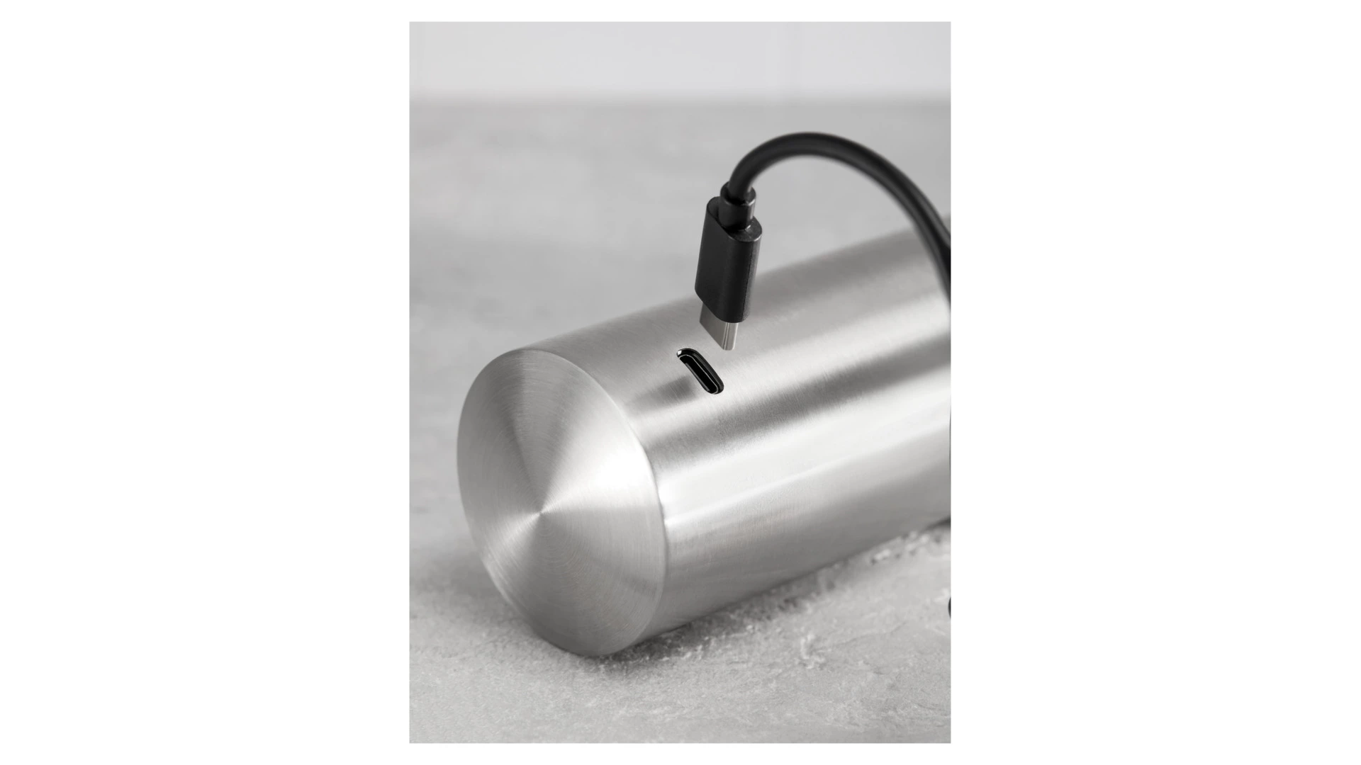 Мельница электрическая для соли и перца WO HOME Santana 21 см, подсветка, зарядка USB, п/к