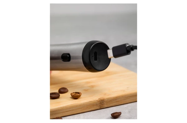 Капучинатор электрический ручной WO HOME Loft 22 см, зарядка USB, сталь нержавеющая, пластик, п/к