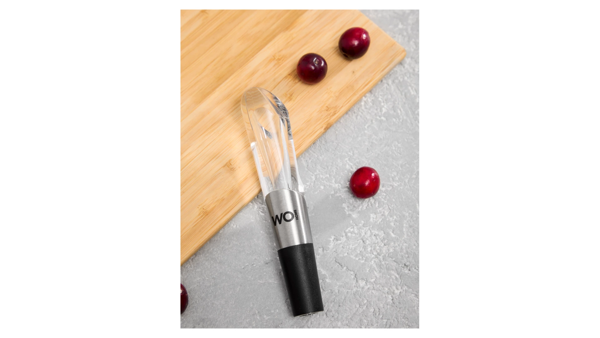 Аэратор для вина WO HOME Loft, сталь нержавеющая, пластик, черный, п/к