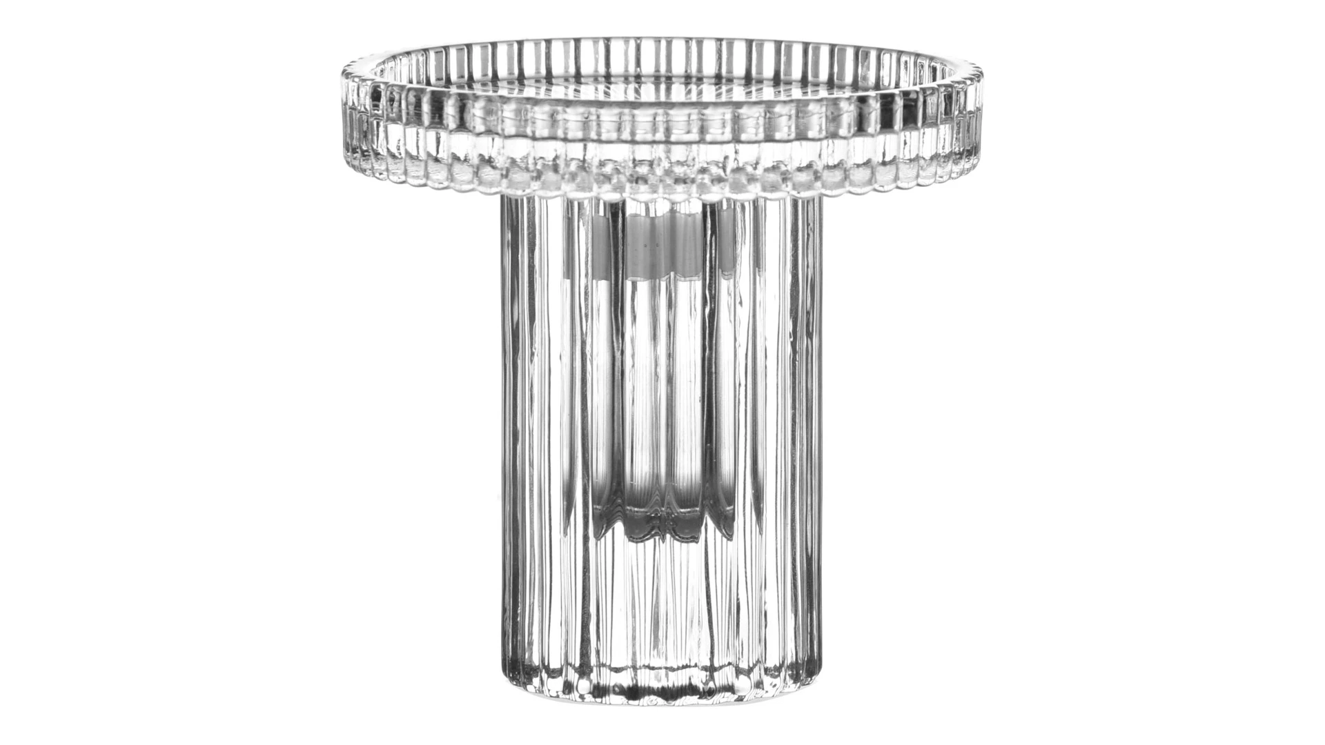 Подсвечник Decor de table Картуш 9,6 см, 2в1, съемная чаша, стекло