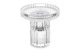 Подсвечник Decor de table Картуш 9,6 см, 2в1, съемная чаша, стекло