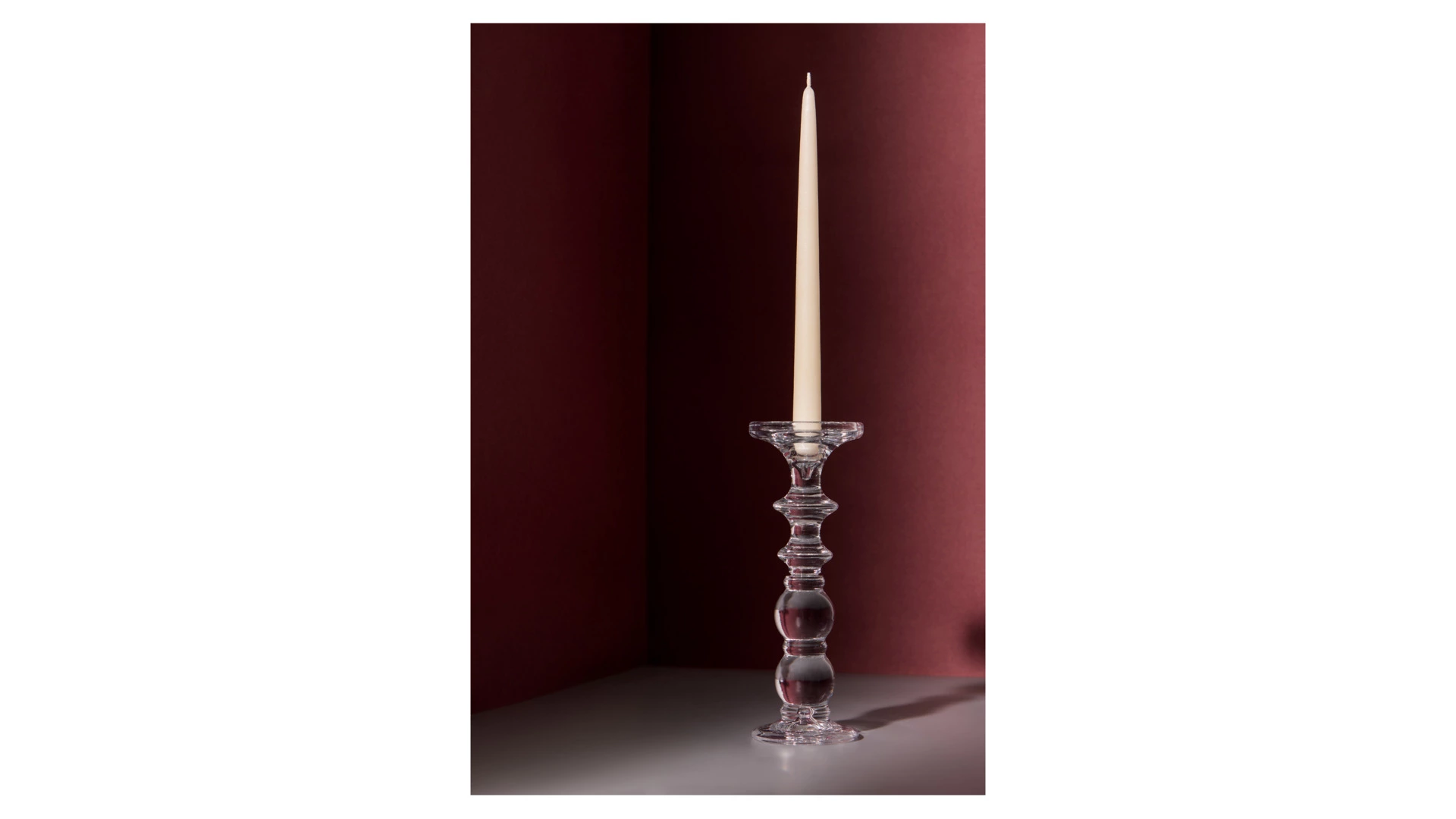 Подсвечник Decor de table Ле Прованс 26,5 см, 2в1, стекло