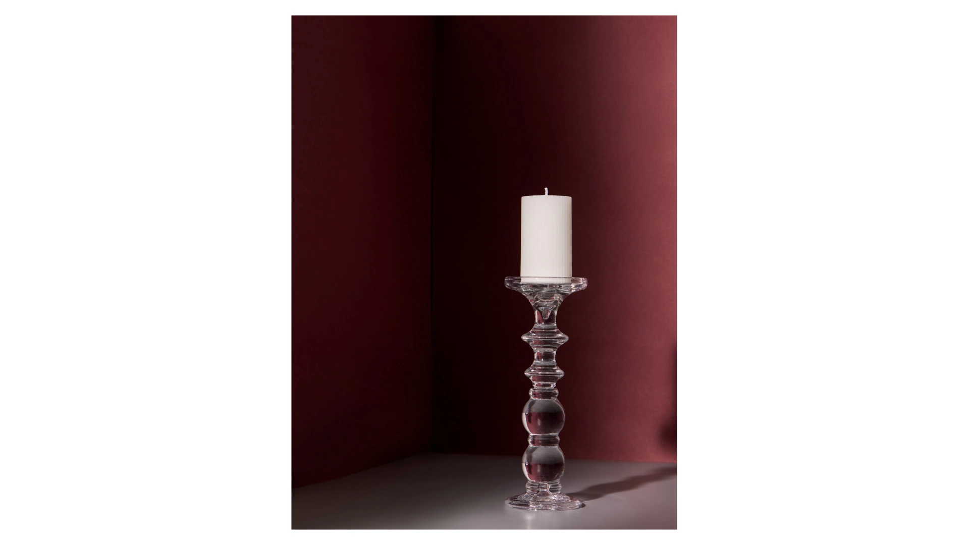 Подсвечник Decor de table Ле Прованс 26,5 см, 2в1, стекло